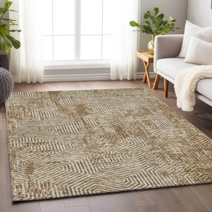 Addison Chantille ACN912-Mocha 5 ft. X 7 ft. 6 in. Rectangle Rug