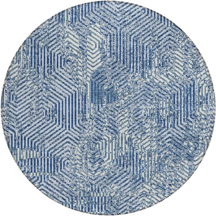 Addison Chantille ACN912-Navy 8 ft. X 8 ft. Round Rug