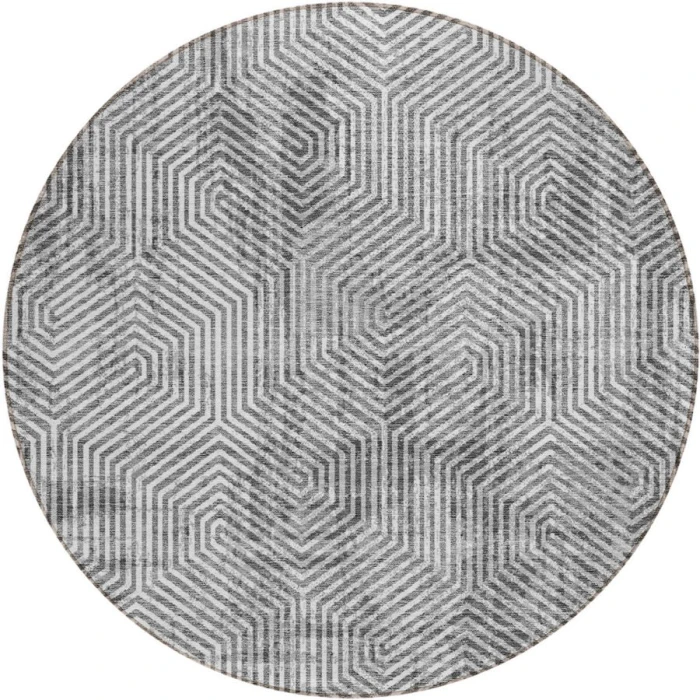 Addison Chantille ACN912-Silver 8 ft. X 8 ft. Round Rug