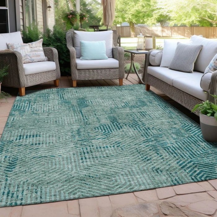 Addison Chantille ACN912-Teal 5 ft. X 7 ft. 6 in. Rectangle Rug