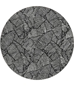 Addison Chantille ACN913-Black 8 ft. X 8 ft. Round Rug