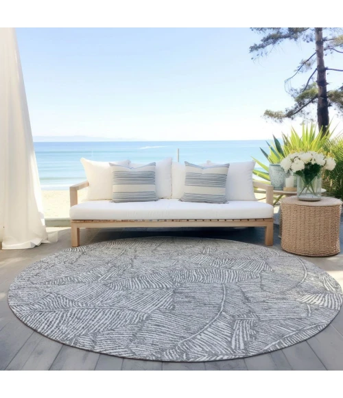Addison Chantille ACN913-Gray 8 ft. X 8 ft. Round Rug