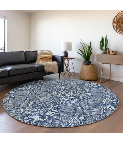 Addison Chantille ACN913-Navy 8 ft. X 8 ft. Round Rug