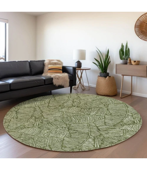 Addison Chantille ACN913-Olive 8 ft. X 8 ft. Round Rug