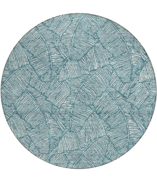 Addison Chantille ACN913-Teal 8 ft. X 8 ft. Round Rug