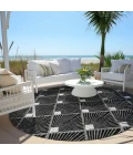 Addison Chantille ACN914-Black 8 ft. X 8 ft. Round Rug