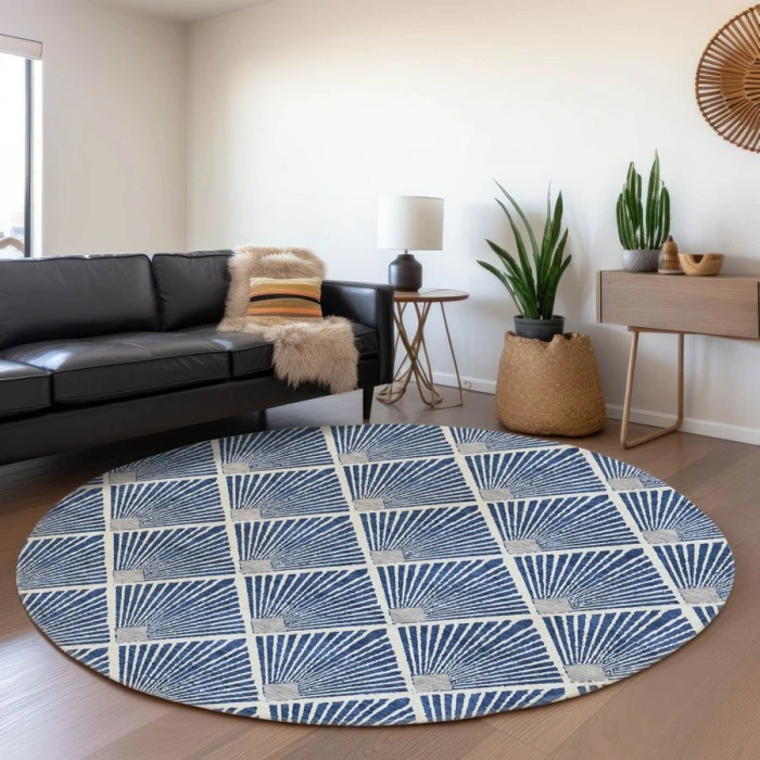 Addison Chantille ACN914-Navy 8 ft. X 8 ft. Round Rug