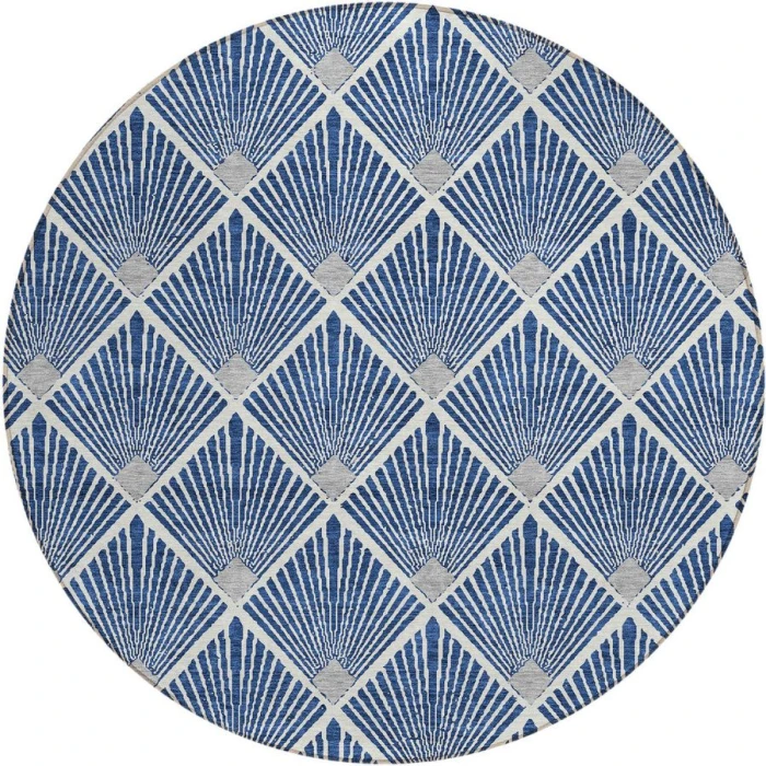 Addison Chantille ACN914-Navy 8 ft. X 8 ft. Round Rug