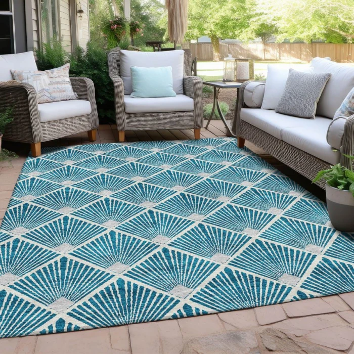 Addison Chantille ACN914-Teal 5 ft. X 7 ft. 6 in. Rectangle Rug