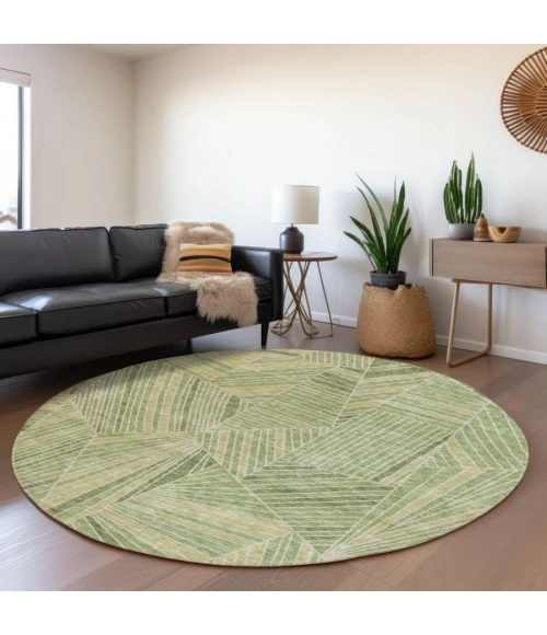 Addison Chantille ACN915-Green 8 ft. X 8 ft. Round Rug