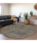 Addison Chantille ACN915-Mocha 8 ft. X 8 ft. Round Rug