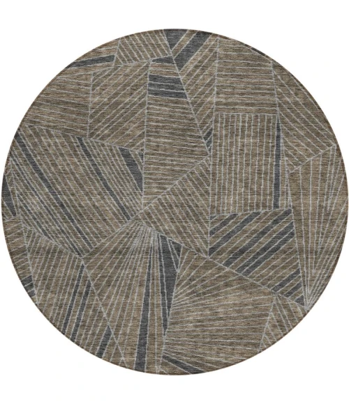 Addison Chantille ACN915-Mocha 8 ft. X 8 ft. Round Rug
