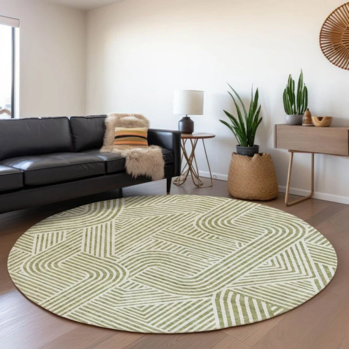 Addison Chantille ACN917-Aloe 8 ft. X 8 ft. Round Rug