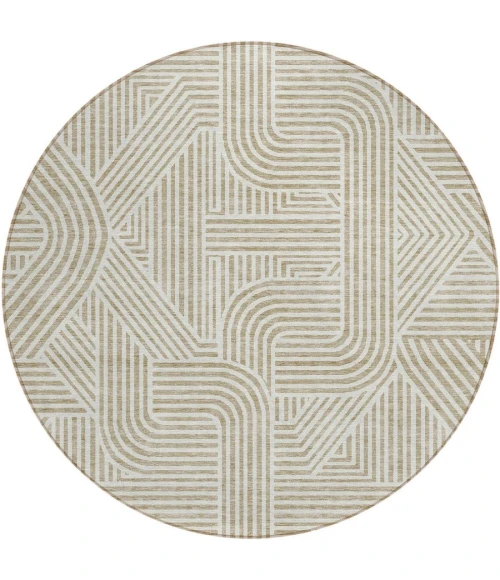 Addison Chantille ACN917-Beige 8 ft. X 8 ft. Round Rug