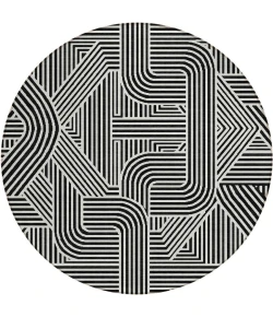 Addison Chantille ACN917-Black 8 ft. X 8 ft. Round Rug