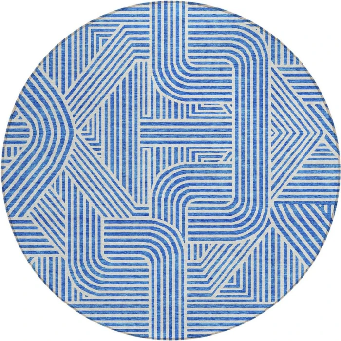 Addison Chantille ACN917-Blue 8 ft. X 8 ft. Round Rug