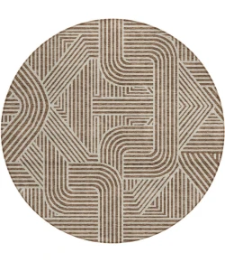 Addison Chantille ACN917-Brown 8 ft. X 8 ft. Round Rug