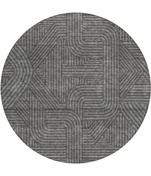 Addison Chantille ACN917-Charcoal 8 ft. X 8 ft. Round Rug