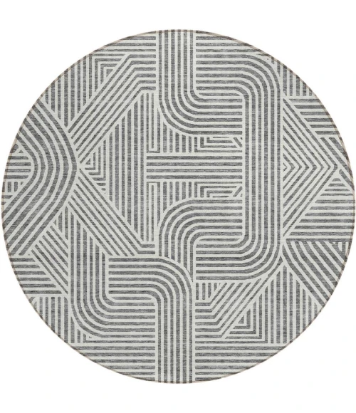 Addison Chantille ACN917-Gray 8 ft. X 8 ft. Round Rug