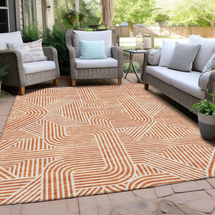 Addison Chantille ACN917-Orange 5 ft. X 7 ft. 6 in. Rectangle Rug