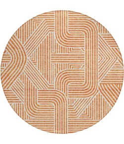 Addison Chantille ACN917-Orange 8 ft. X 8 ft. Round Rug