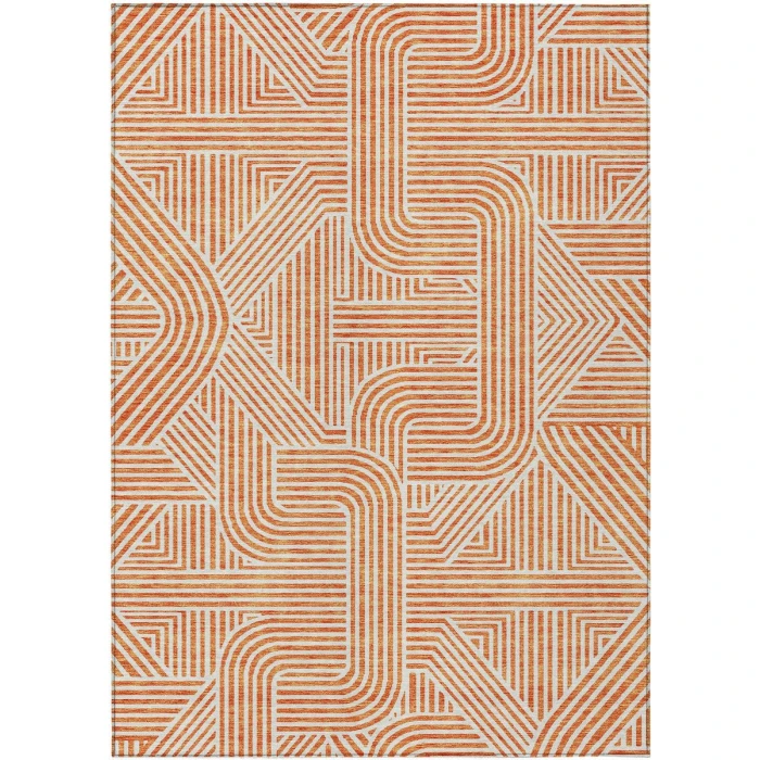 Addison Chantille ACN917-Orange 5 ft. X 7 ft. 6 in. Rectangle Rug