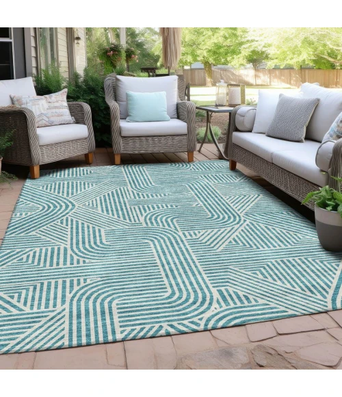 Addison Chantille ACN917-Teal 8 ft. X 10 ft. Rectangle Rug