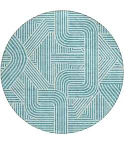 Addison Chantille ACN917-Teal 8 ft. X 8 ft. Round Rug