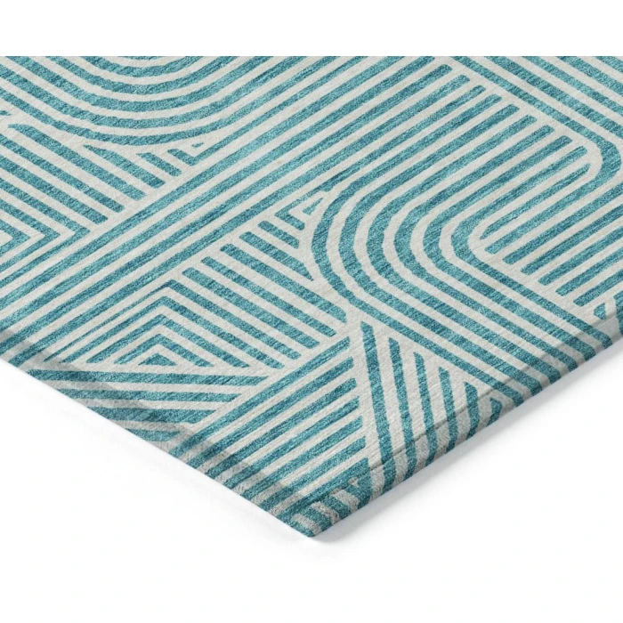 Addison Chantille ACN917-Teal 8 ft. X 8 ft. Round Rug