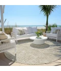 Addison Chantille ACN918-Beige 8 ft. X 8 ft. Round Rug