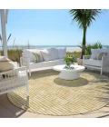 Addison Chantille ACN918-Gold 8 ft. X 8 ft. Round Rug