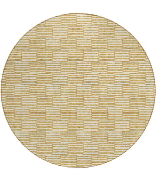 Addison Chantille ACN918-Gold 8 ft. X 8 ft. Round Rug