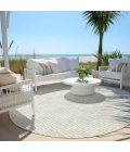 Addison Chantille ACN918-Ivory 8 ft. X 8 ft. Round Rug