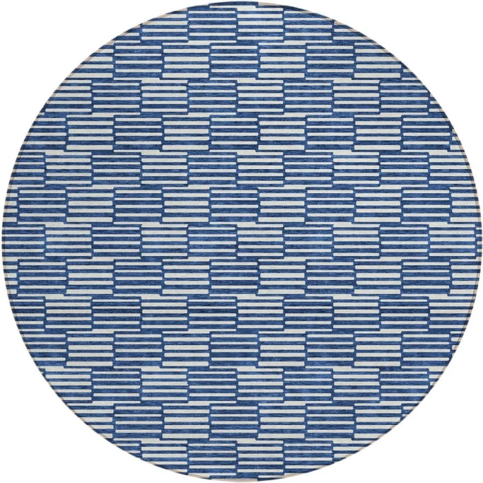Addison Chantille ACN918-Navy 8 ft. X 8 ft. Round Rug