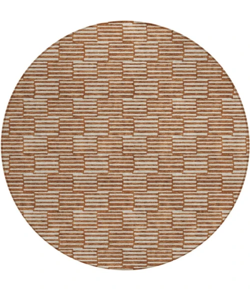 Addison Chantille ACN918-Paprika 8 ft. X 8 ft. Round Rug