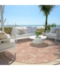 Addison Chantille ACN918-Salmon 8 ft. X 8 ft. Round Rug