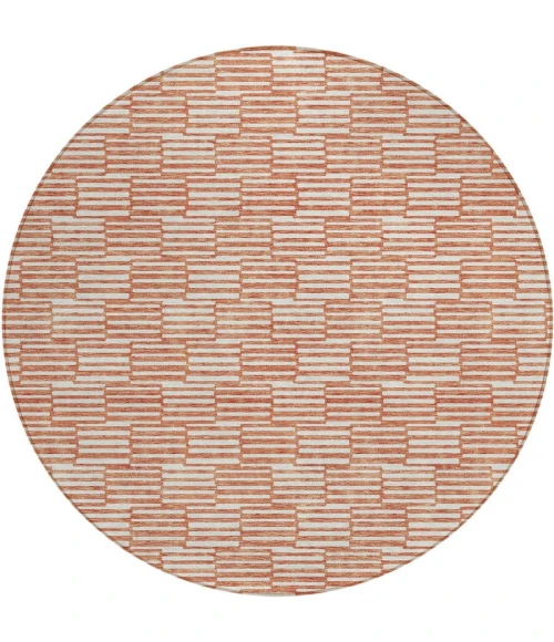 Addison Chantille ACN918-Salmon 8 ft. X 8 ft. Round Rug