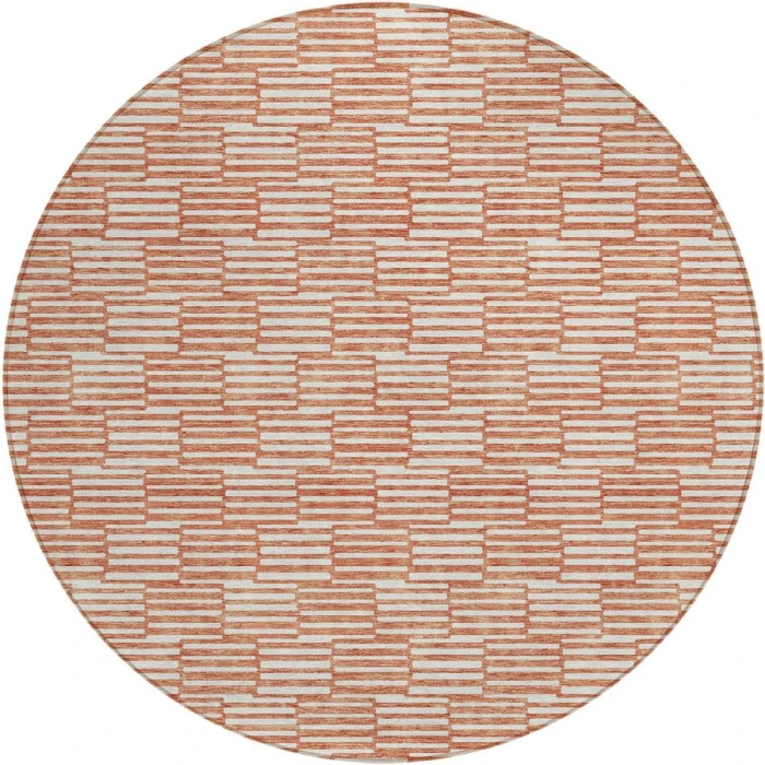 Addison Chantille ACN918-Salmon 8 ft. X 8 ft. Round Rug