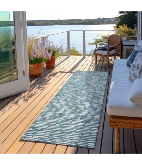 Addison Chantille ACN918-Teal 2 ft. 3 in. X 7 ft. 6 in. Rectangle Rug