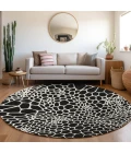 Addison Chantille ACN919-Black 8 ft. X 8 ft. Round Rug