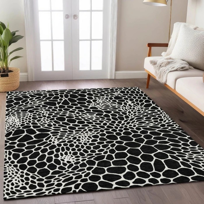Addison Chantille ACN919-Black 5 ft. X 7 ft. 6 in. Rectangle Rug