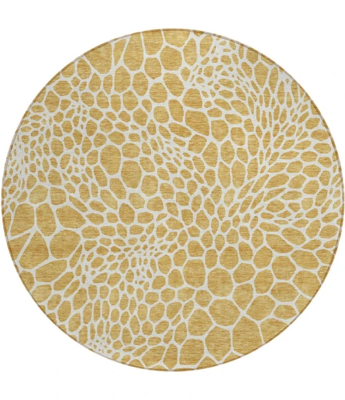 Addison Chantille ACN919-Gold 8 ft. X 8 ft. Round Rug