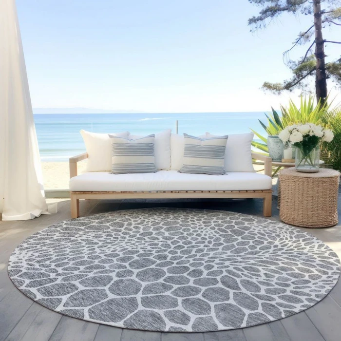 Addison Chantille ACN919-Gray 8 ft. X 8 ft. Round Rug