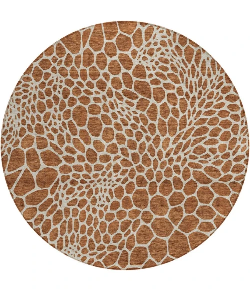 Addison Chantille ACN919-Paprika 8 ft. X 8 ft. Round Rug