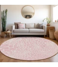 Addison Chantille ACN919-Pink 8 ft. X 8 ft. Round Rug