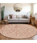 Addison Chantille ACN920-Coral 8 ft. X 8 ft. Round Rug