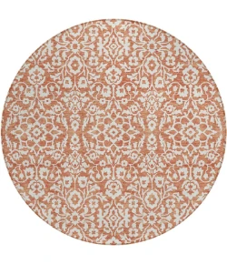 Addison Chantille ACN920-Coral 8 ft. X 8 ft. Round Rug