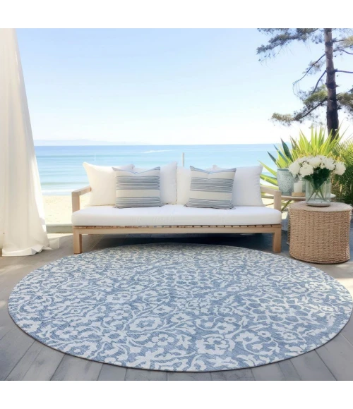Addison Chantille ACN920-Denim 8 ft. X 8 ft. Round Rug