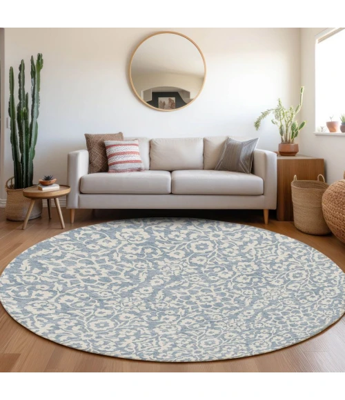 Addison Chantille ACN920-Denim 8 ft. X 8 ft. Round Rug