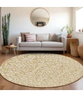 Addison Chantille ACN920-Gold 8 ft. X 8 ft. Round Rug